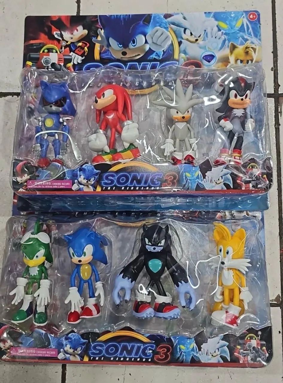 Kit de Bonecos Sonic 3 - Preço da cartela