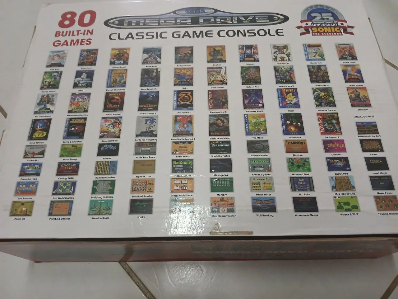 Mega Drive AT Games na caixa com 80 jogos. - Foto 3