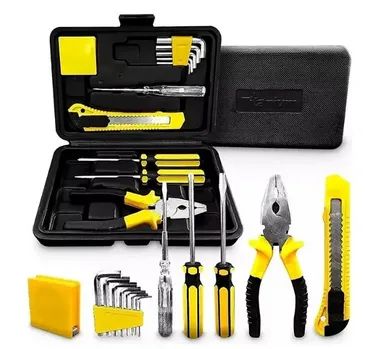 Kit Jogo De Ferramentas com 11 Peças Com Maleta Chave Fenda Phil Alicate Allen z1435 - Foto 4