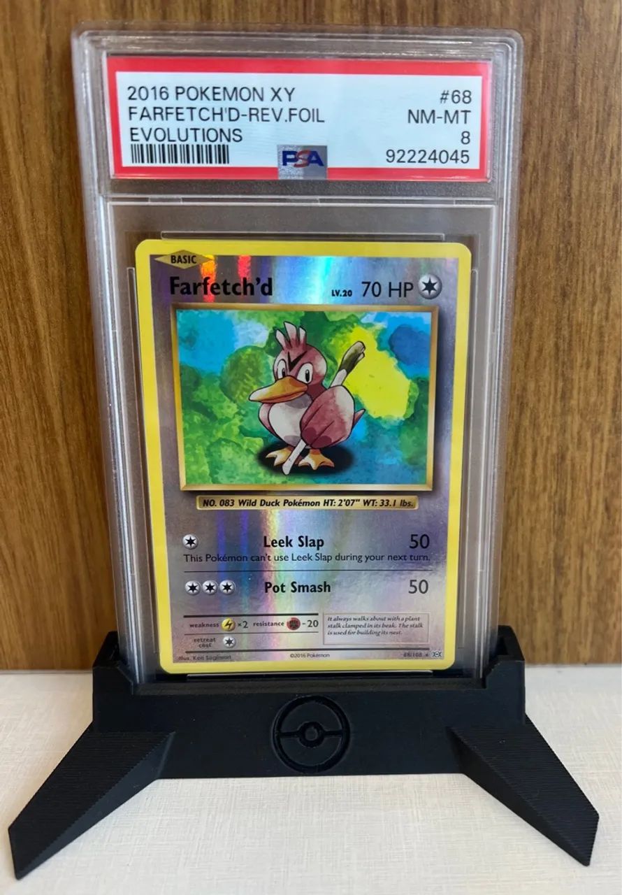 Carta Pokémon Farfetch'd Rev. Foil XY Evolutions PSA 8