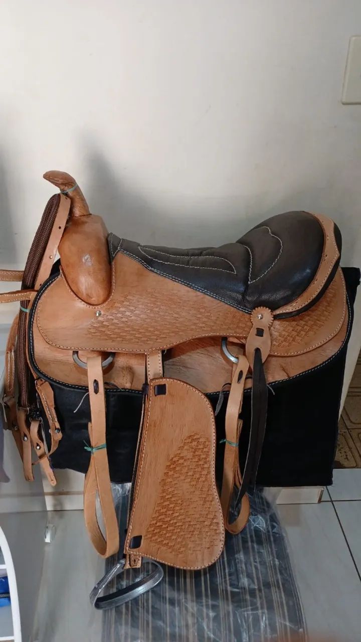 Sela Americana Couro Legítimo - Foto 2