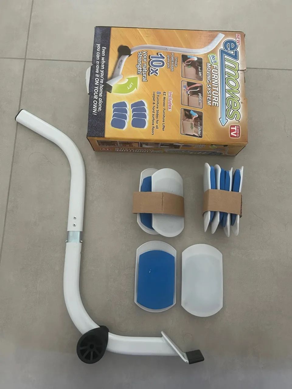Sistema de Movimentação de Móveis EZ Moves - Kit com 8 Corrediças + Elevador