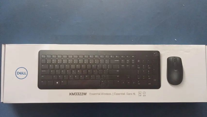 KIT TECLADO E MOUSE DELL SEM FIO WIRELESS KM3322W NOVO LACRADO FRETE GRÁTIS PARA MACEIÓ