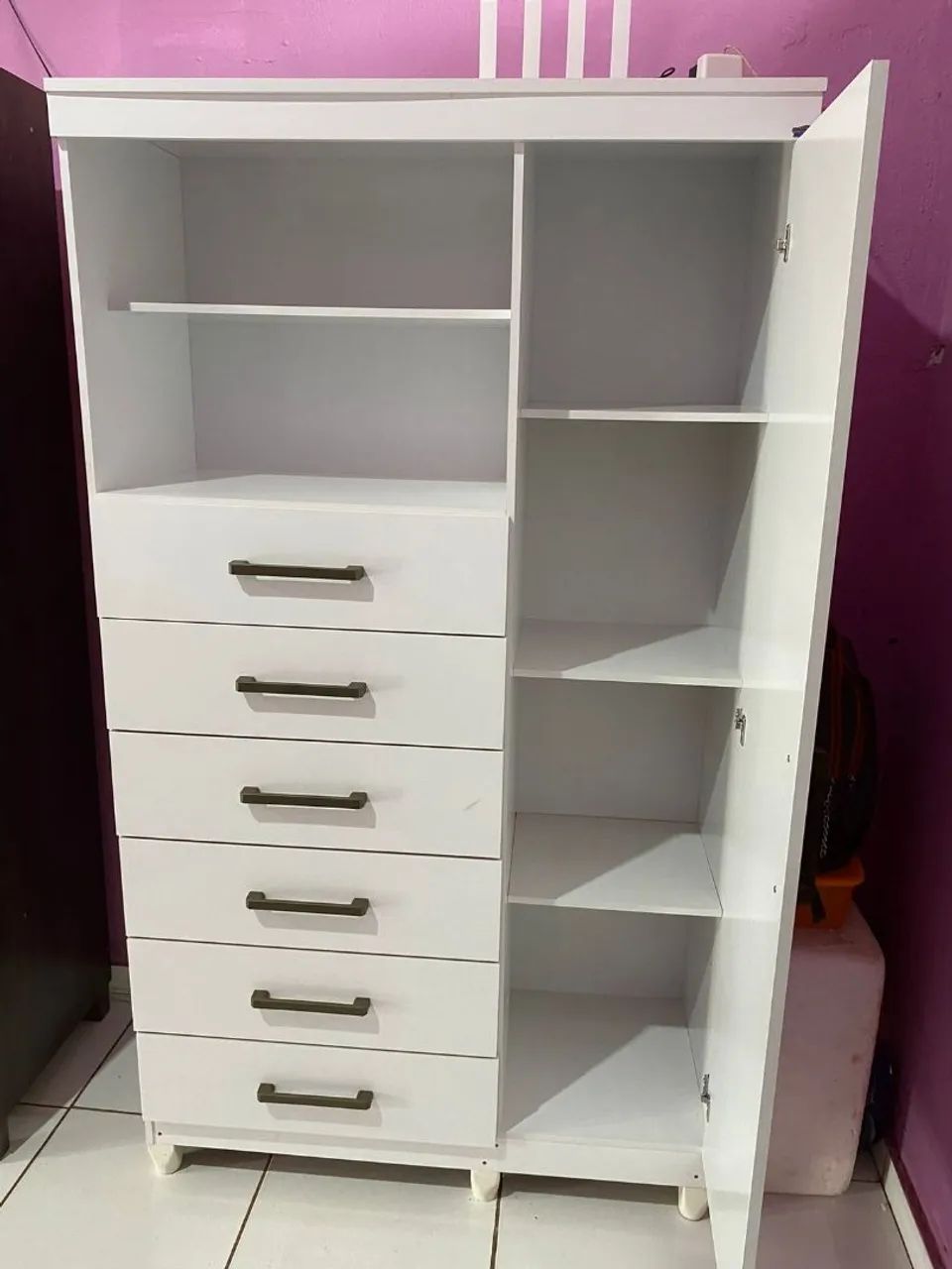 Cômoda Marabá 6 Gavetas Na Promoção. Entrega É Montagem Grátis Loja R&L Moveis  - Foto 4