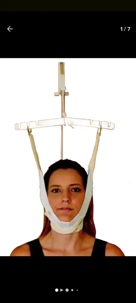Estrutura suspensa de Tração Cervical