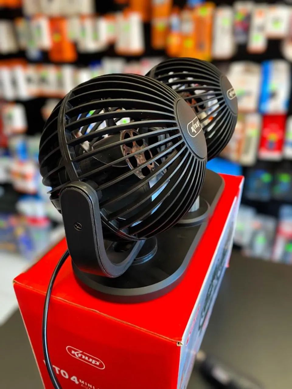 Mini Ventilador Duplo 24V para Caminhão - Novo! - Foto 3