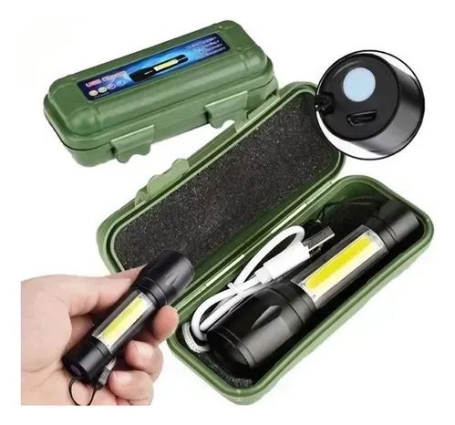 Mini Lanterna Tatica Recarregavel Usb Lehmox - Foto 4
