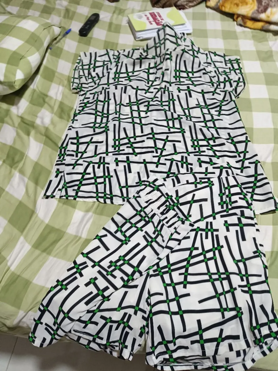 Conjunto de short e blusa estampado