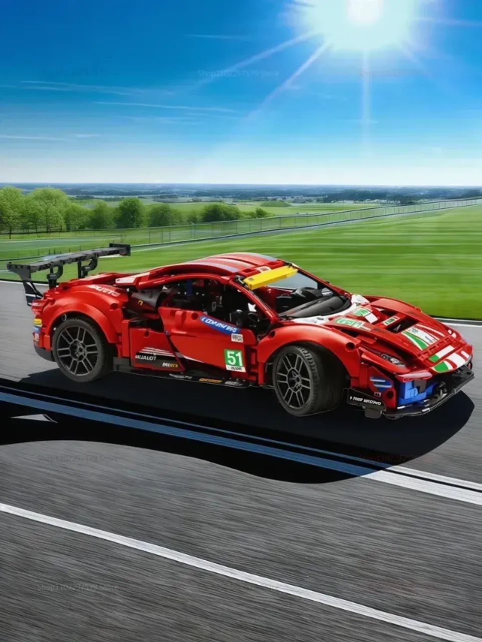 Tipo Lego Ferrari 488 GTE 1:10 1684 peças - Foto 3