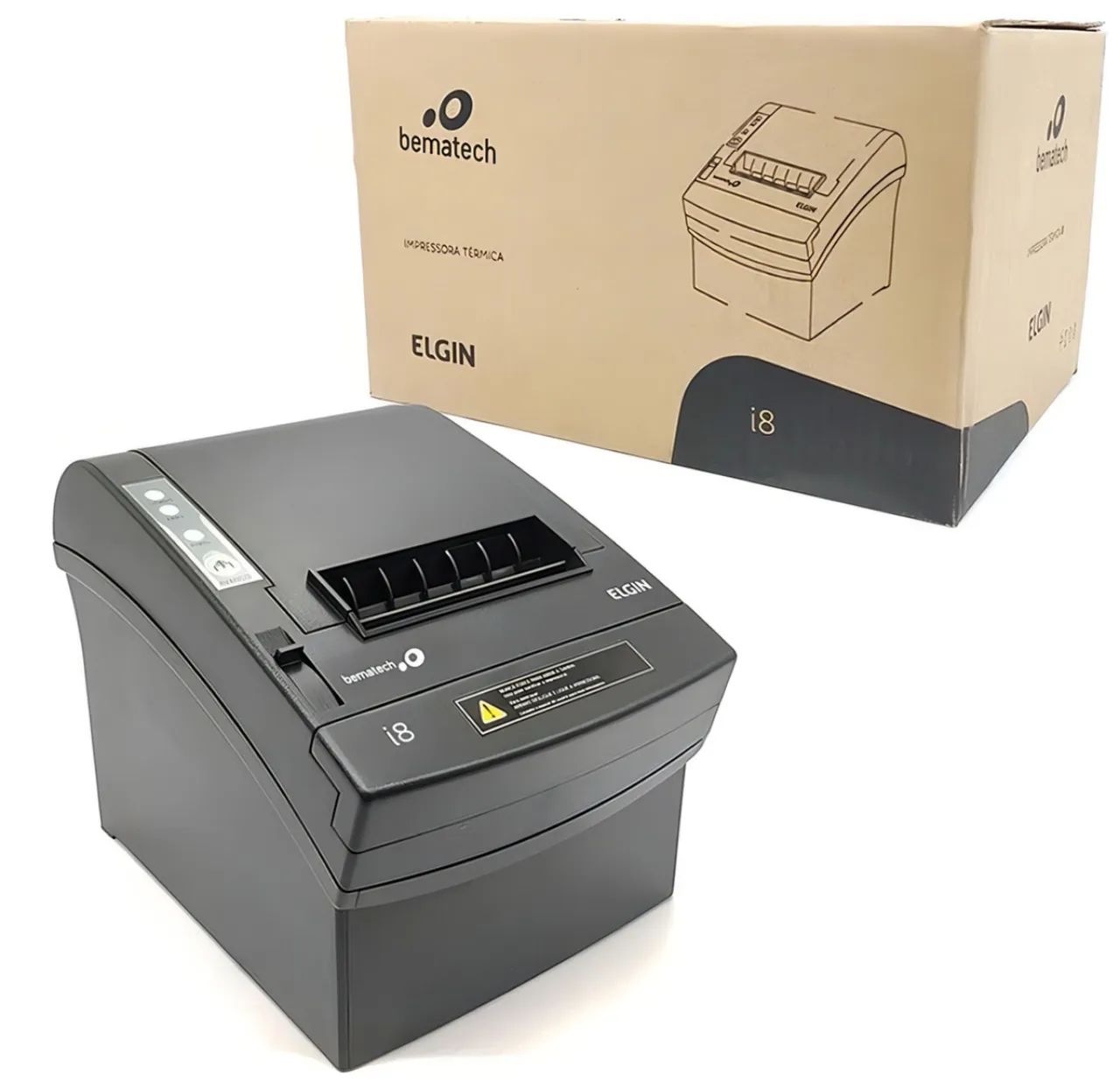 Impressora Elgin I8 Usb Ethernet Guilhotina Cor Preto Voltagem 46I8USECKD00 - Foto 4