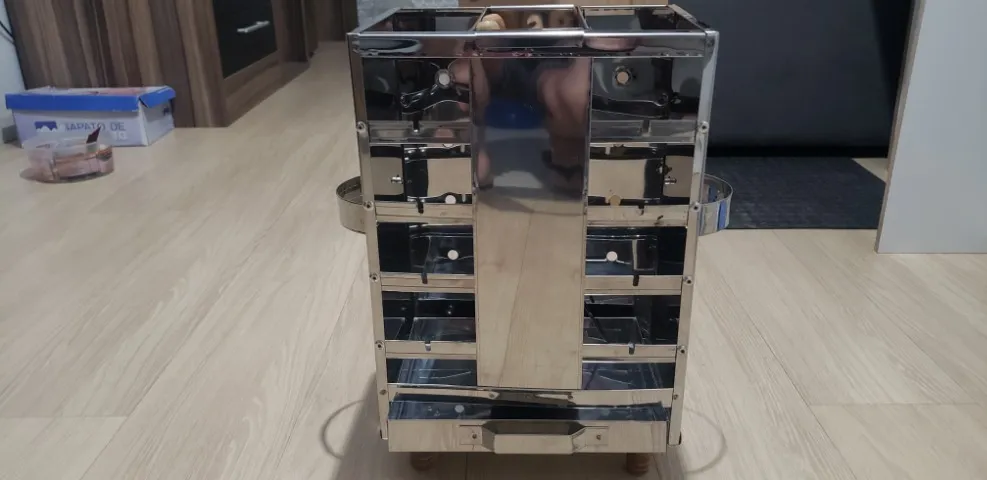 Churrasqueira inox grill, nova sem uso, sem fumaça