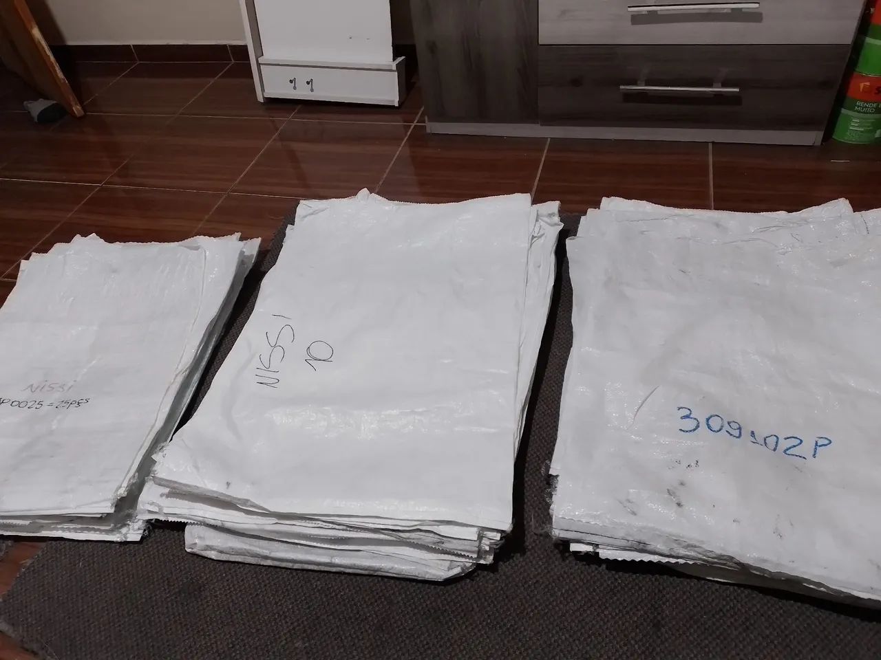 Saco de ráfia branco - Foto 2