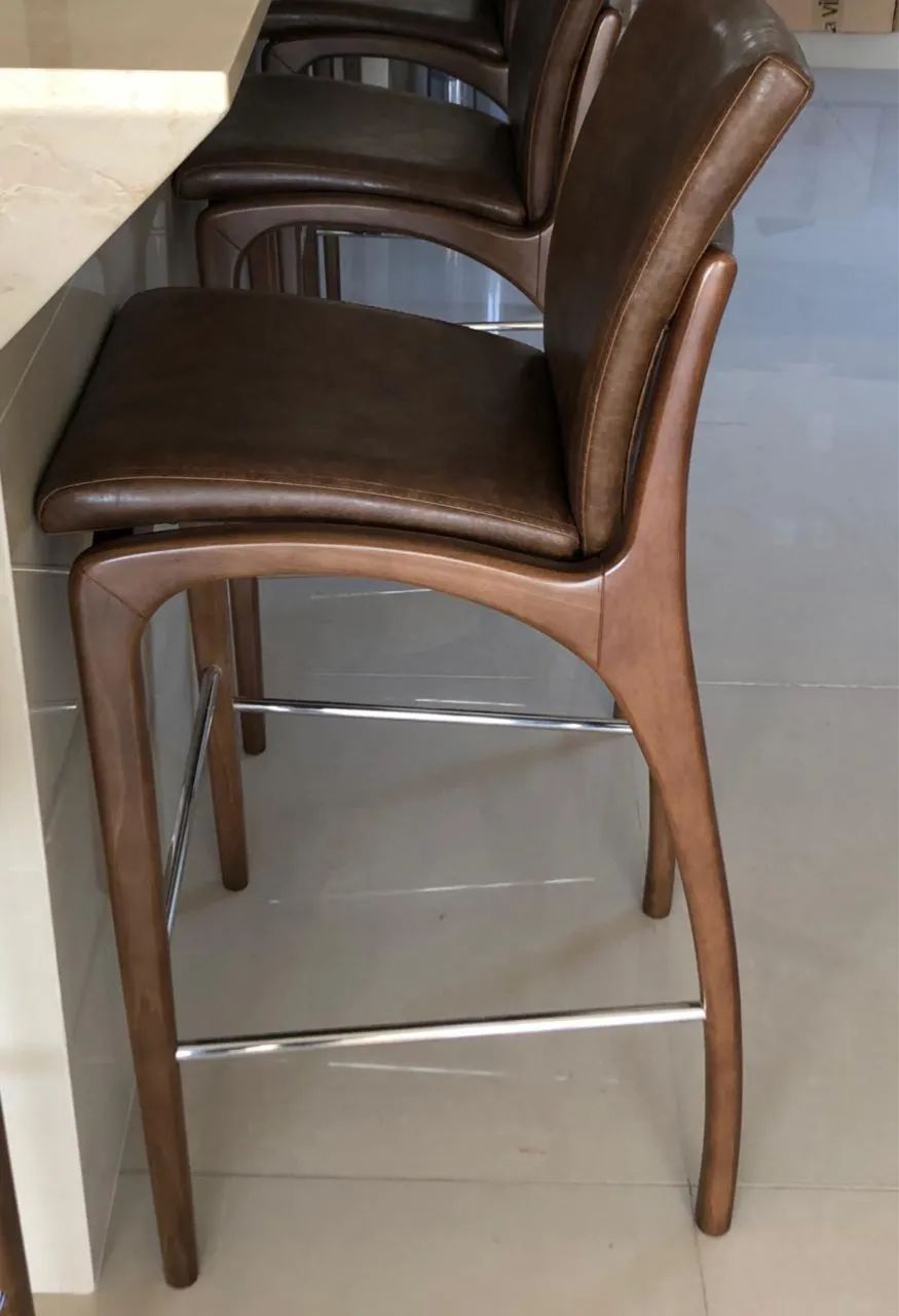 Lindas baquetas nogueira com couro estilo jader almeida