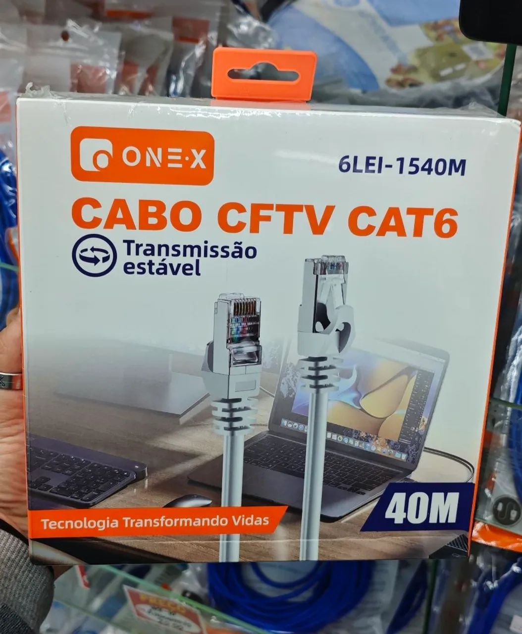 Cabo De Rede CAT6 40M - Foto 2