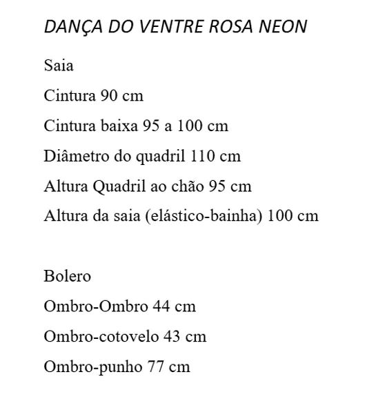 Figurino Rosa Neón Dança do Ventre - Foto 5
