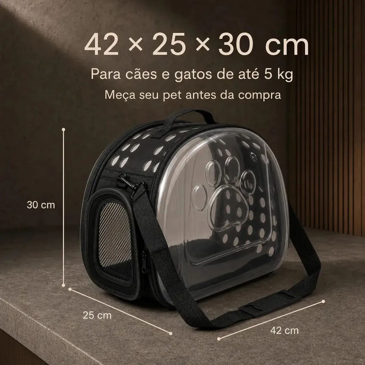 BOLSA TRANSPORTE PET CACHORRO GATO ALÇA DE MÃO E DE OMBRO