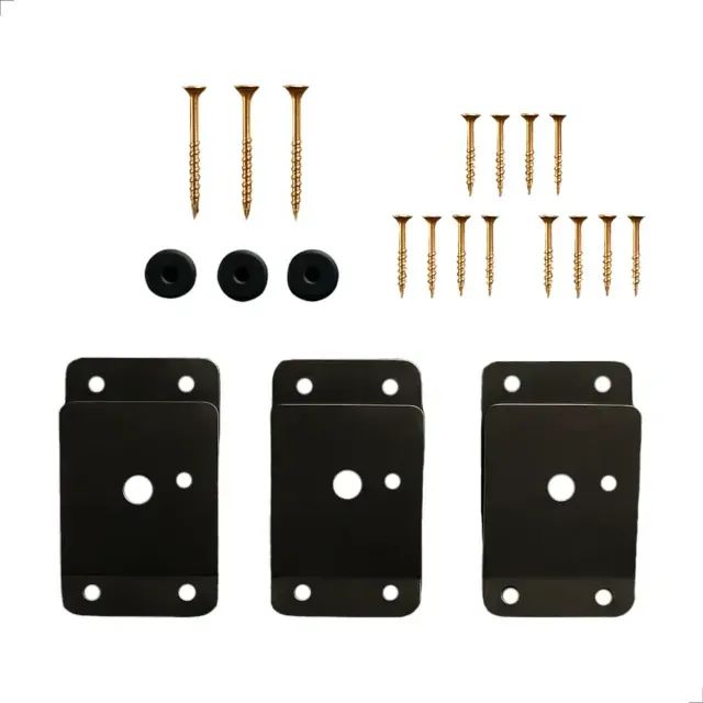 Kit Parafuso Com Suporte Plástico P/ Fixação De Pés De Mesas