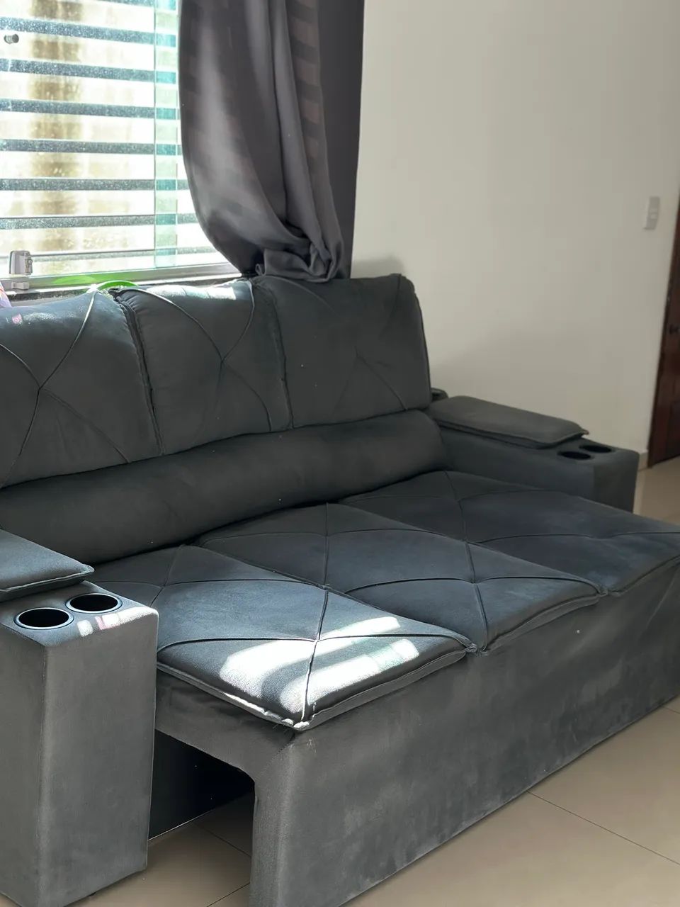 Sofá Reclinável com porta Copos *novo* - Foto 2