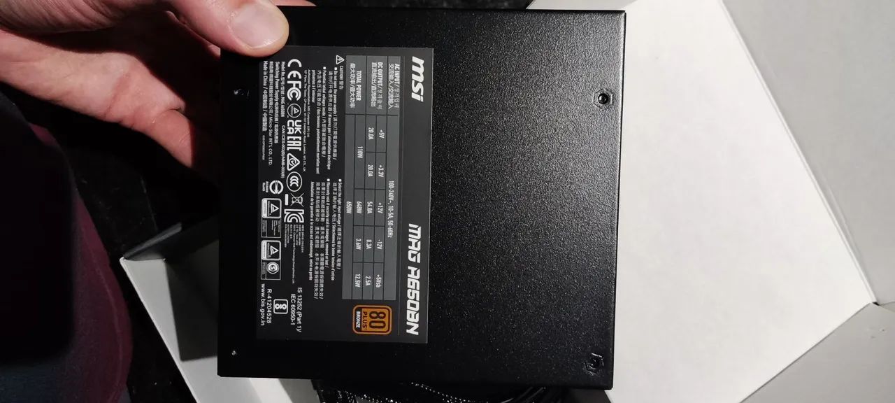Fonte MSI Mag 650w 80 plus bronze - Foto 5