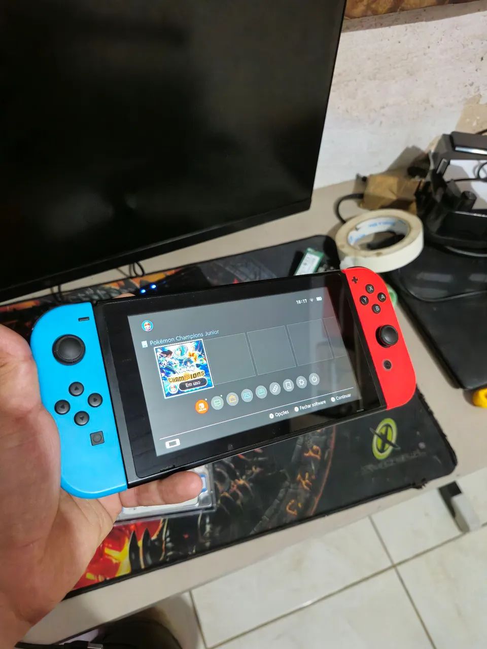 Nintendo Switch V2 em Perfeito Estado! Troco em Ps4  - Foto 5