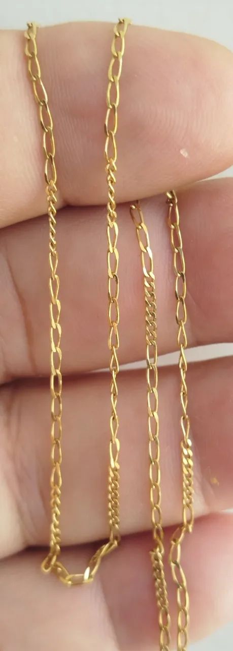 Colar , gargantilha, ouro 18k - 41cm - Foto 4