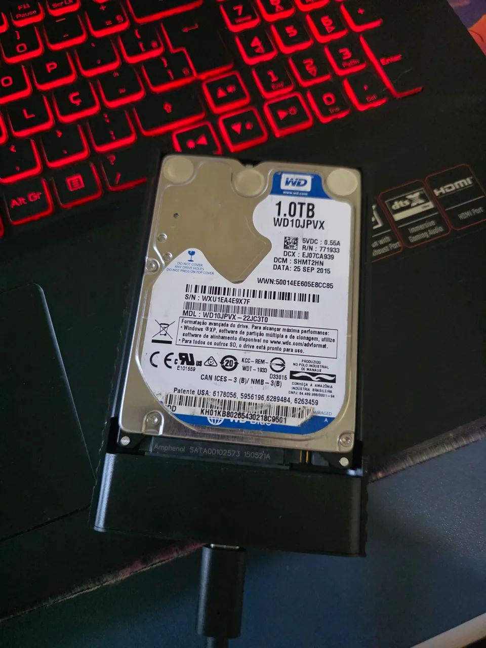 HD Externo 1TB (HD + Case USB) - Foto 3