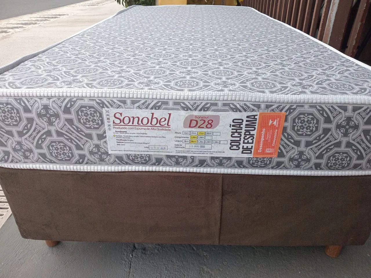 Cama box solteiro de Espuma D28,nova.(Entrego) - Foto 3