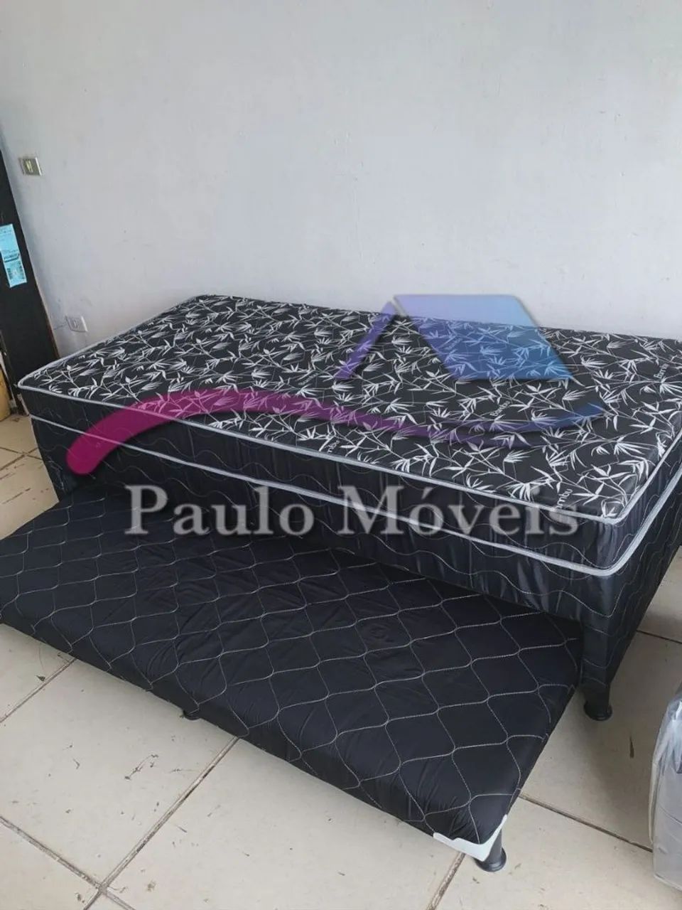 CAMA BOX - SOLTEIRÃO COM AUXILIAR 