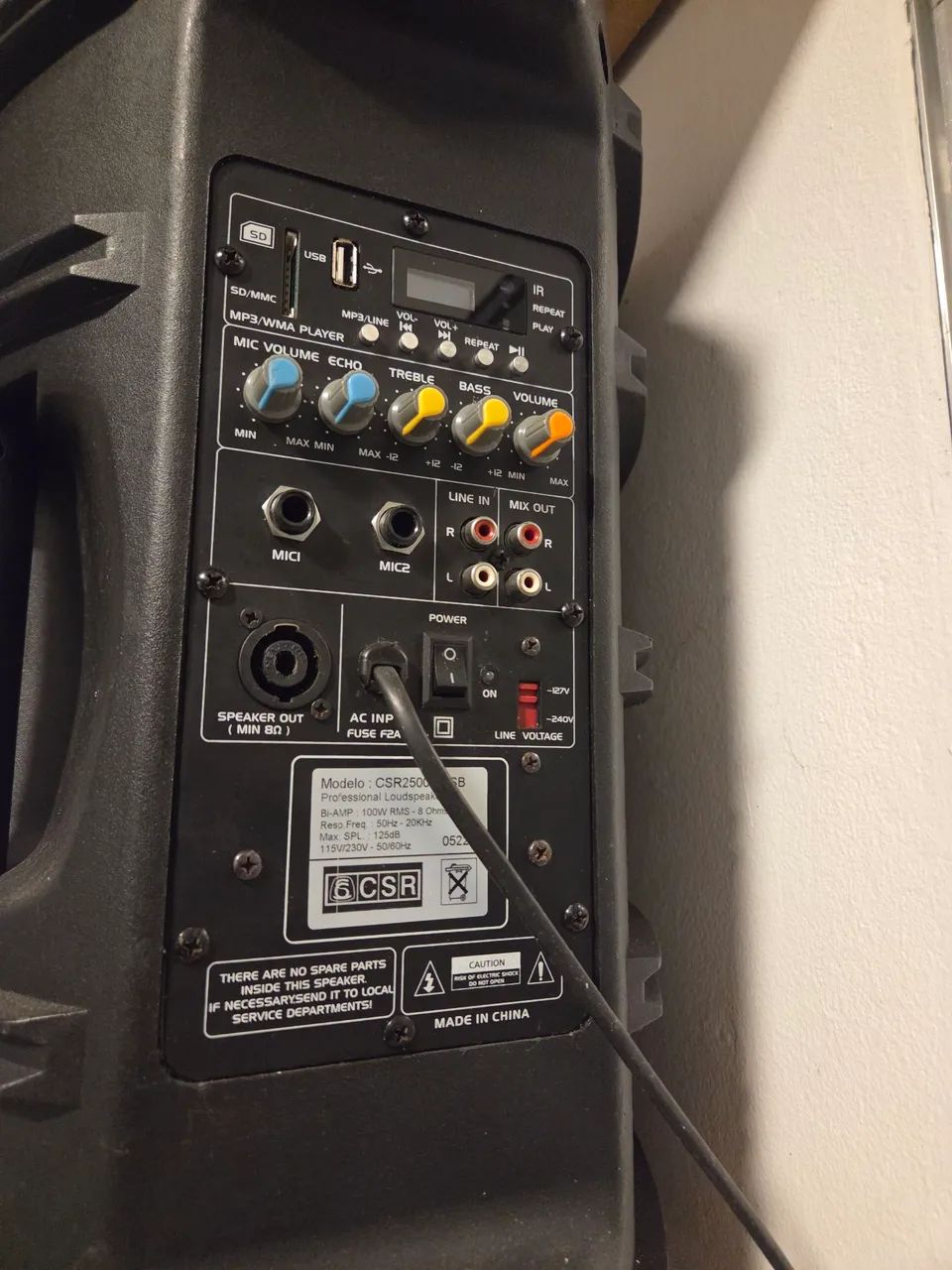 Caixa de som ativa CSR 10" 150w - Foto 2
