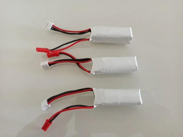 3x Bateria Lipo 2s 7,4v 400 mah
