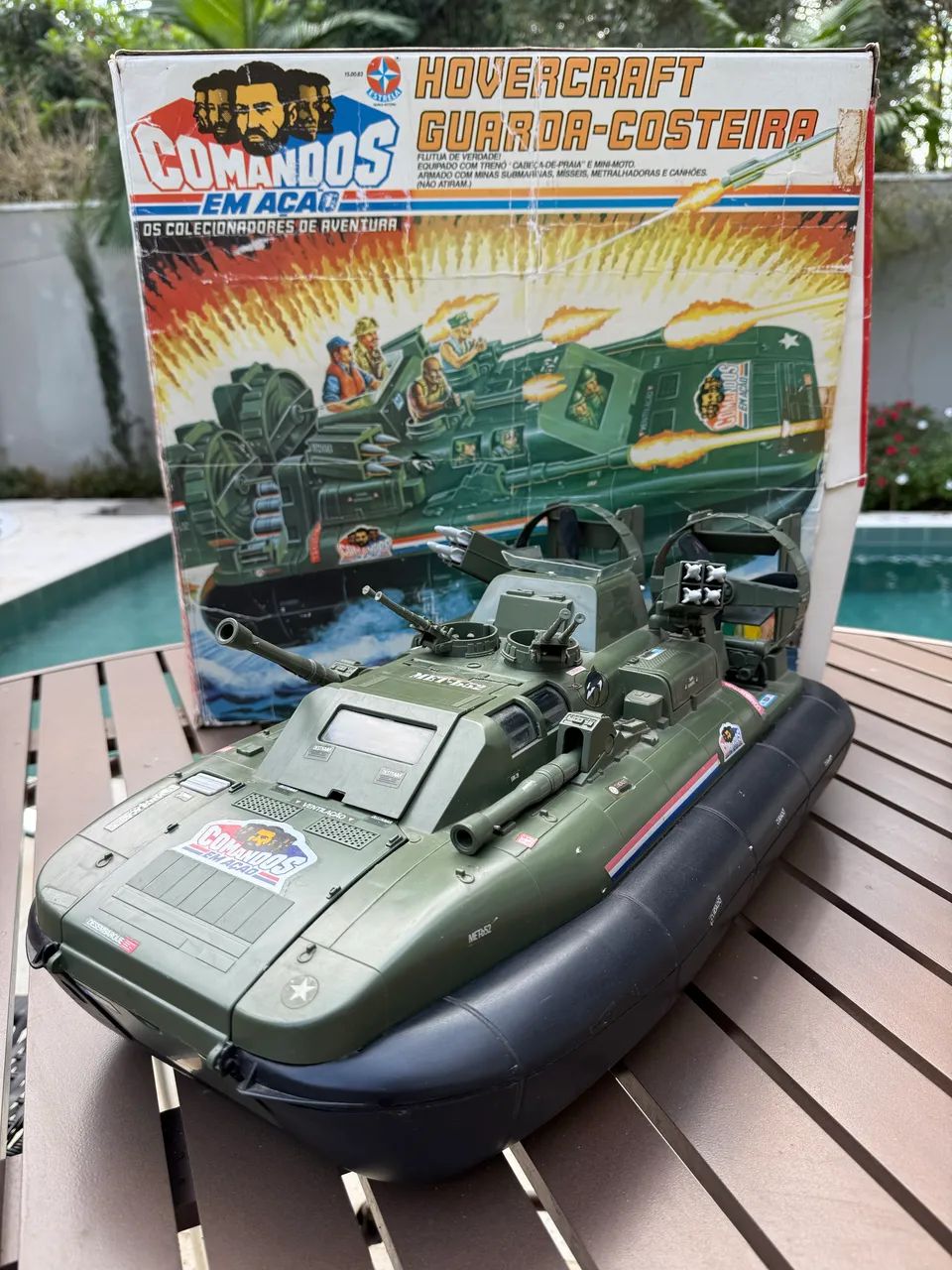 CACAMO出品 Comandos em Ação Hovercraft Guarda Costeira - 1988 - Com caixa e