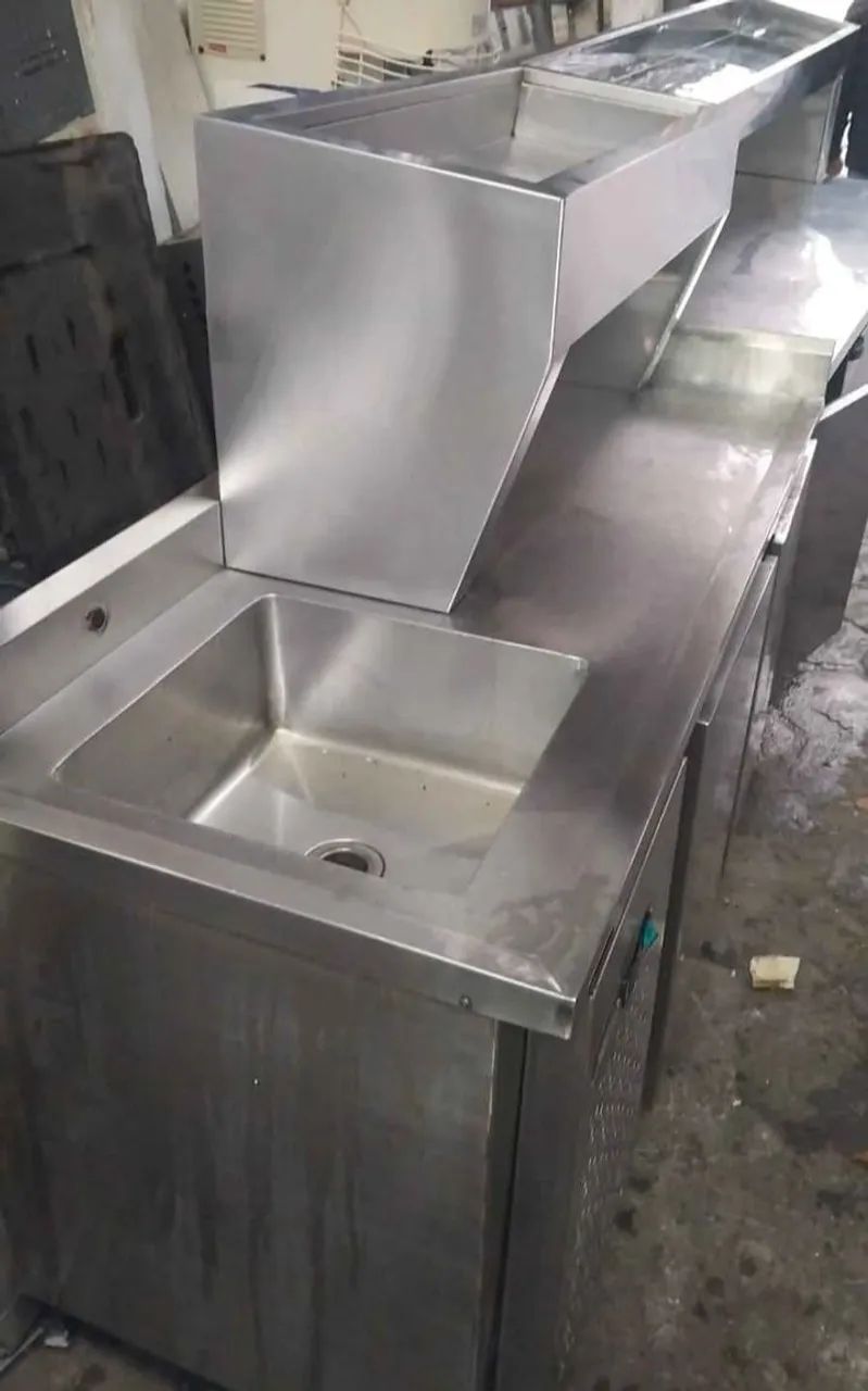 Balcão refrigerado com condimentadora  - Foto 5