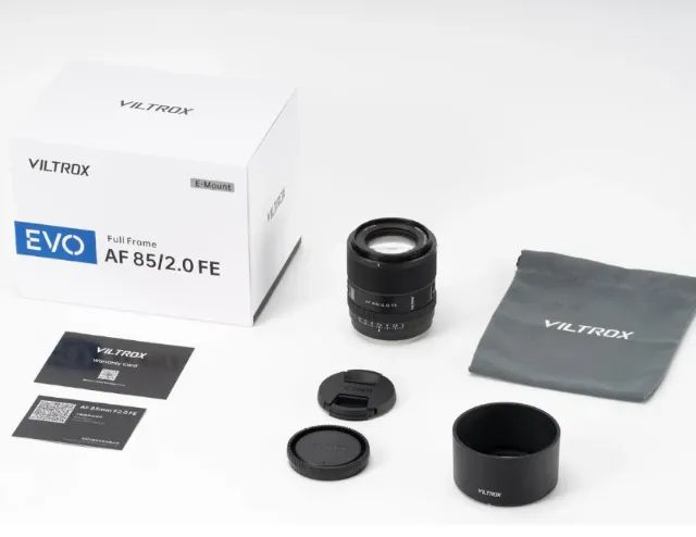 Lente Viltrox 85mm F2.0 EVO Full Frame Para Sony E-mount Serve em câmeras Sony Ful Frame e