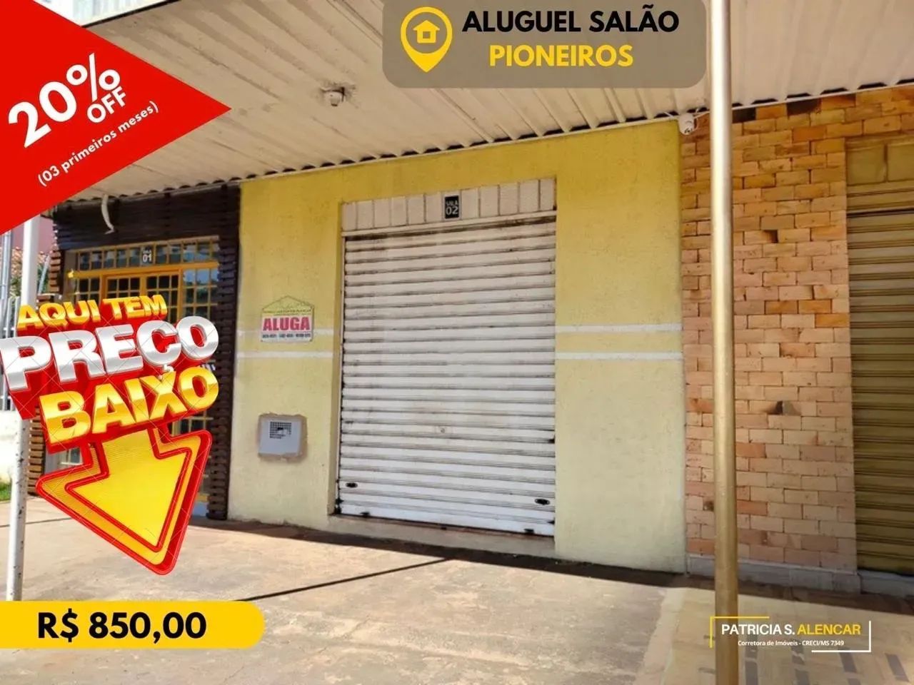 salão comercial no pioneiros
