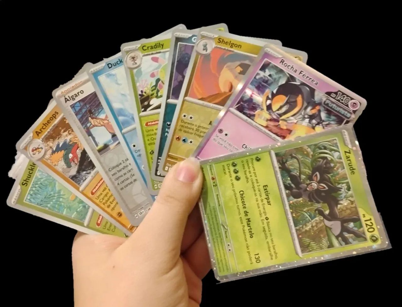 Cartas de Pokémon tcg estampas ilustradas 
