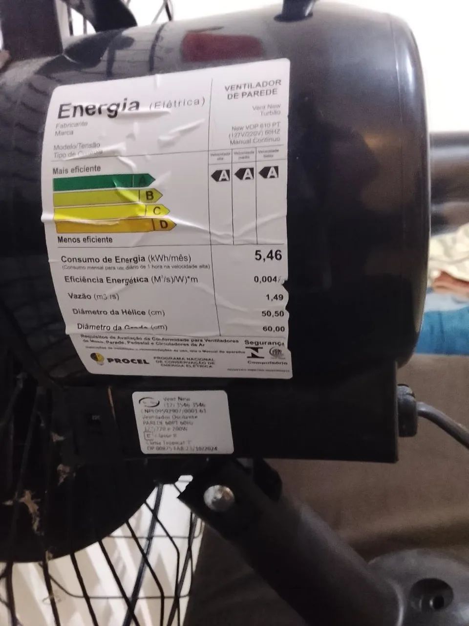 Ventilador de parede  - Foto 4