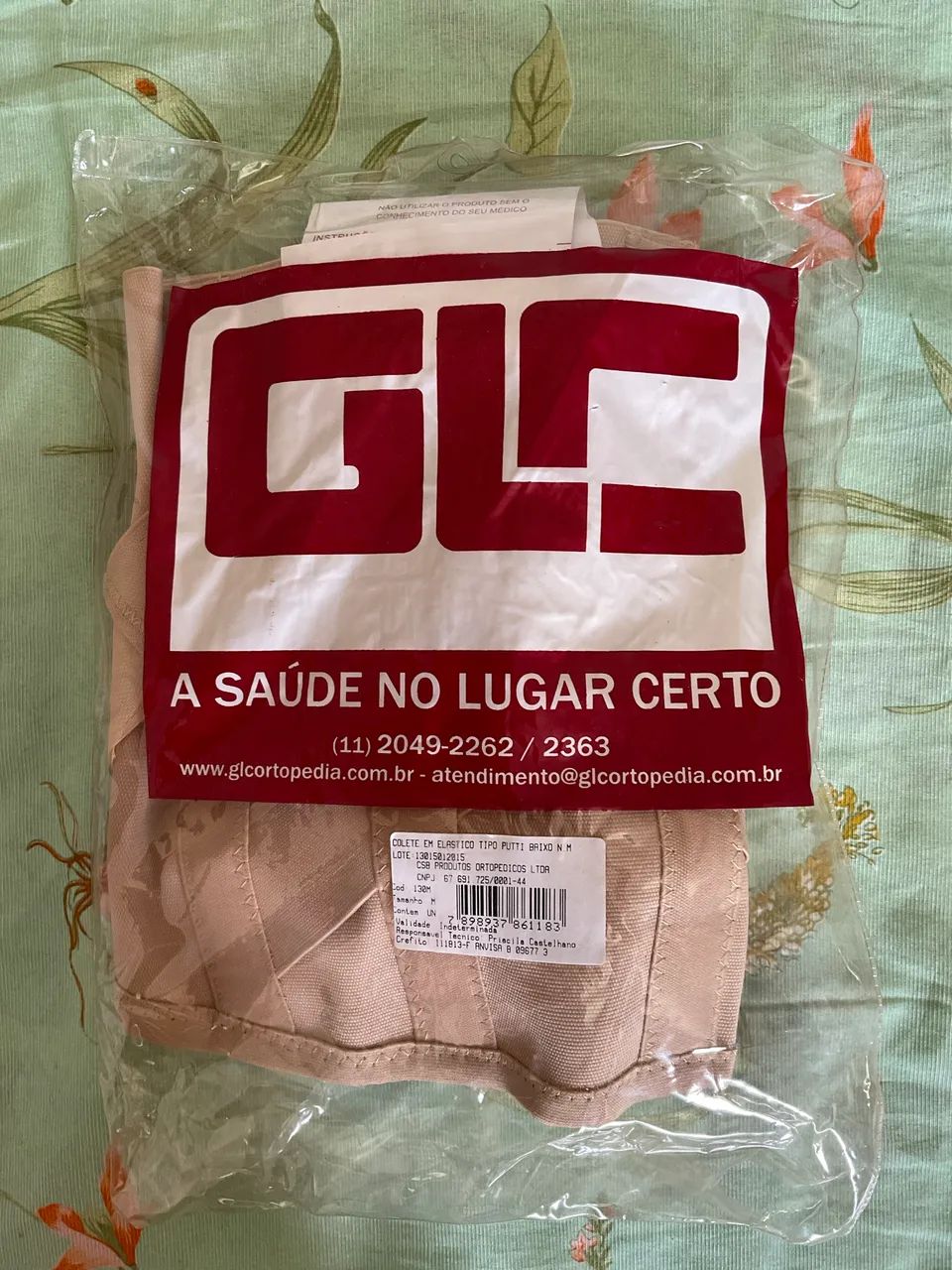 COLETE ORTOPÉDICO PARA A COLUNA