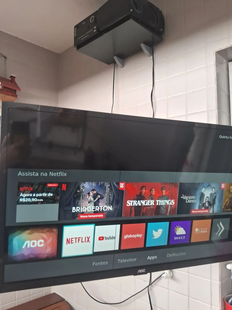 TV smart Aoc 32 polegadas (com detalhe) - Foto 4