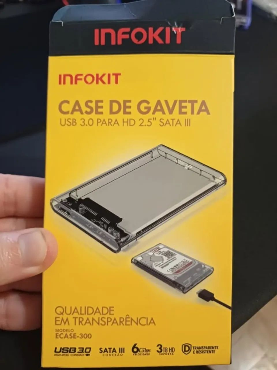 HD Externo 2,5" de 1TB + Case USB 3.0 - Foto 3