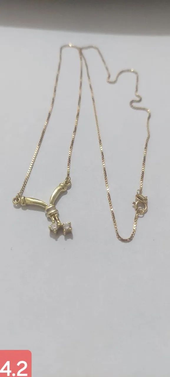 Colar em ouro modelo gagantilha 