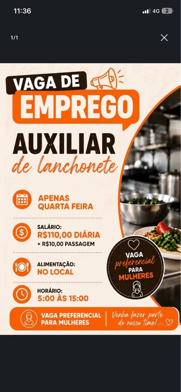 Vaga de emprego
