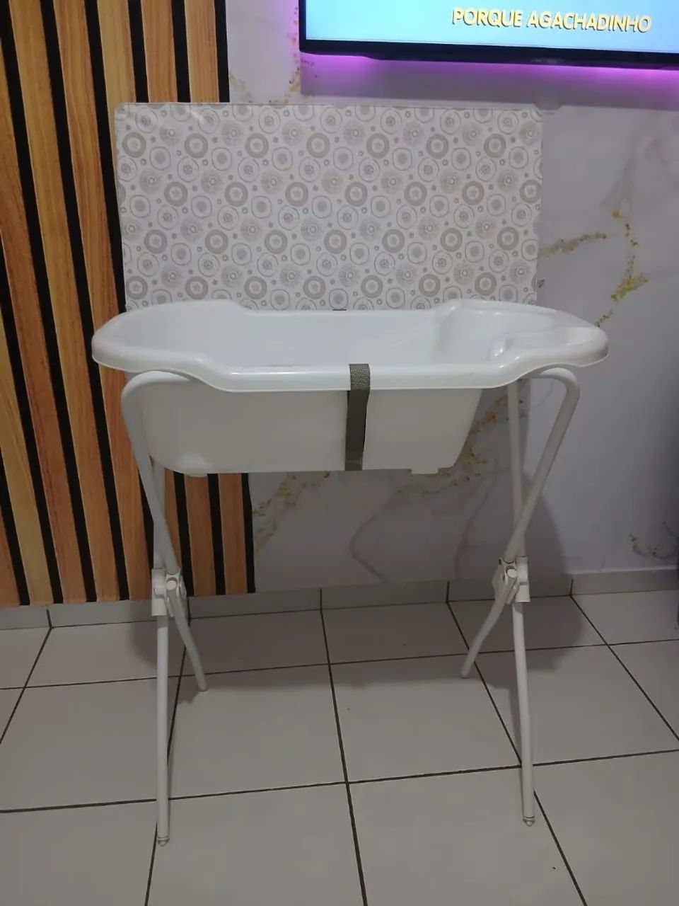 Banheira de bebê com suporte  - Foto 2