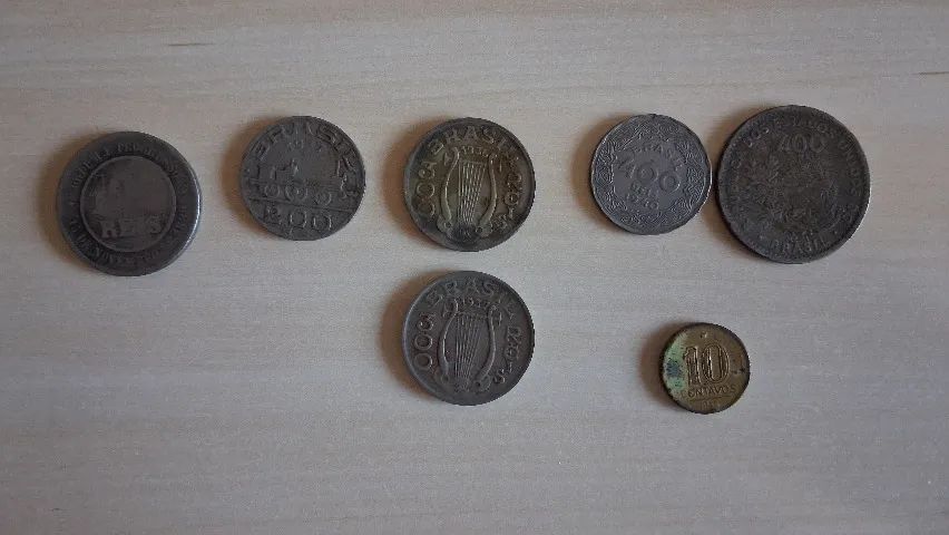 Moedas de Réis e Cédulas Cruzeiro