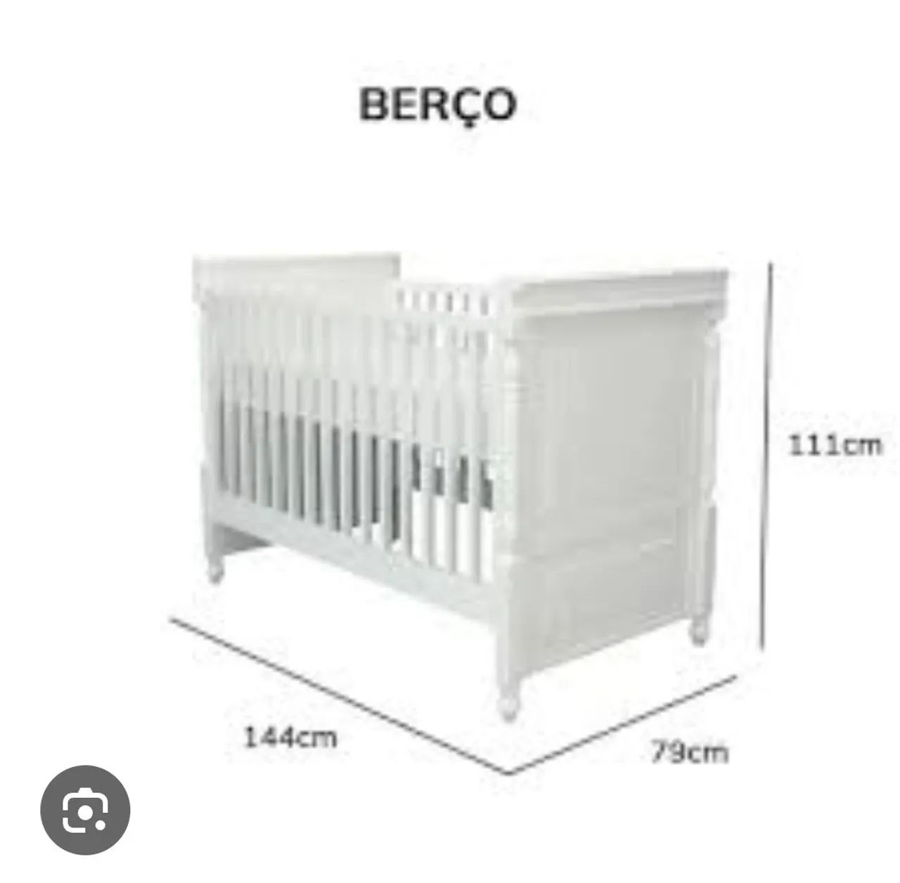 Berço americano que vira cama - Foto 2