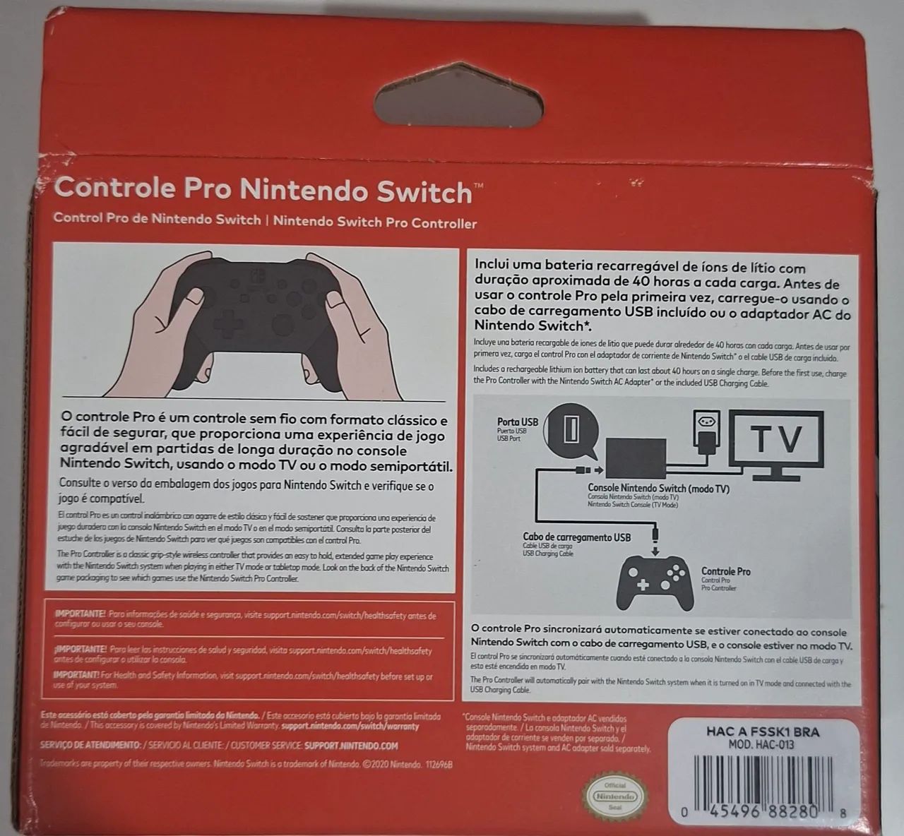 Controle Pro Nintendo Switch - Foto 3