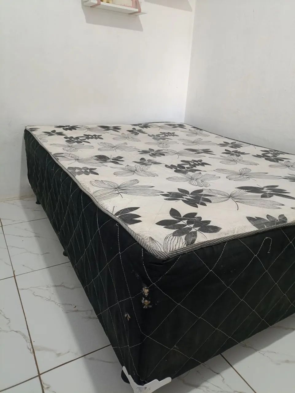 CAMA CASAL + COLCHÃO CASAL USADO!