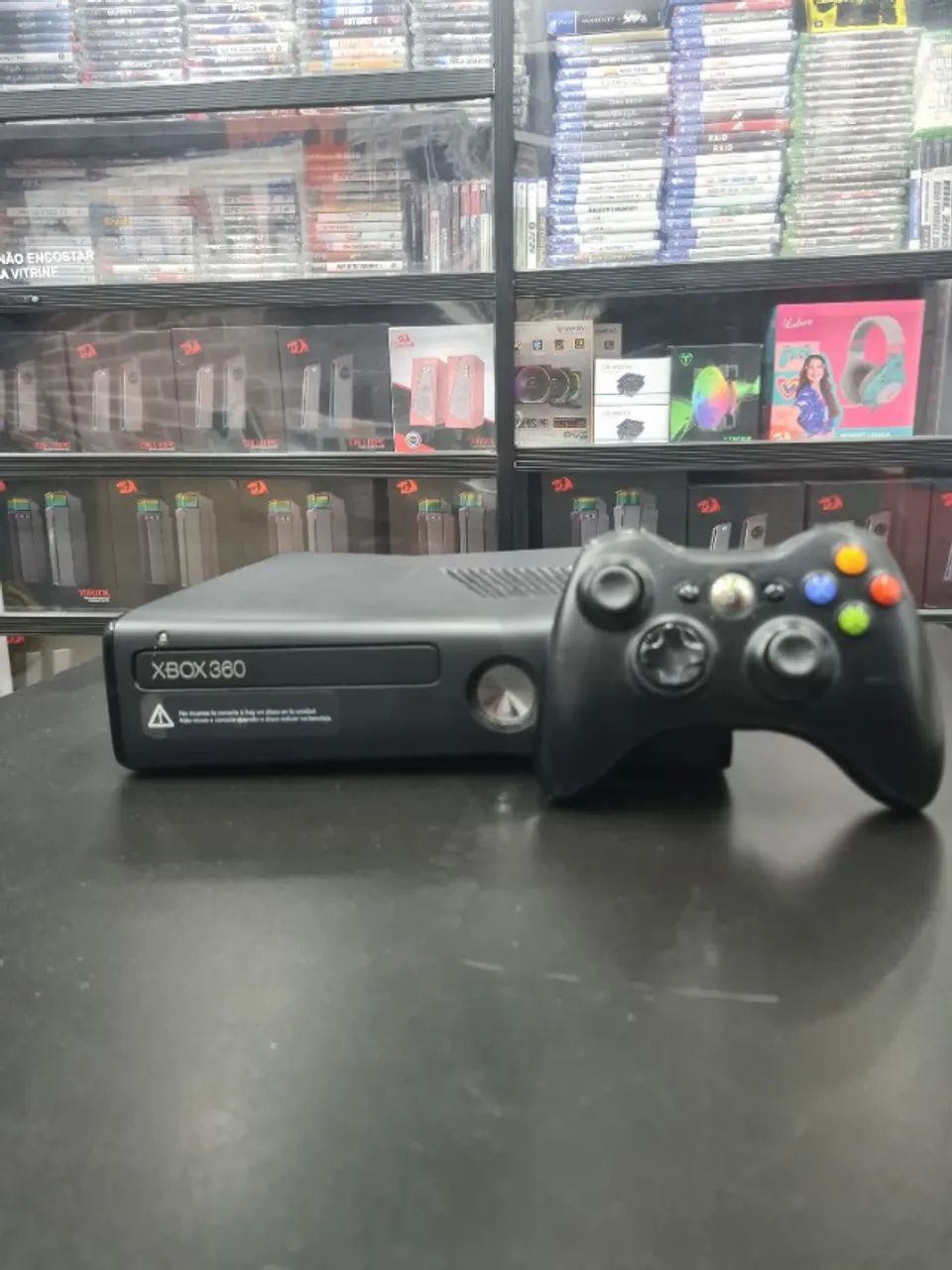 "Console Xbox 360 Slim Desbloqueado RGH 3.0 (Lê Discos originais, paralelos e HD) - Foto 4