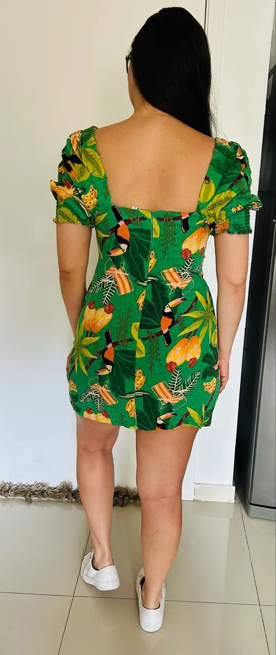 Vestido curto estampado - Foto 3
