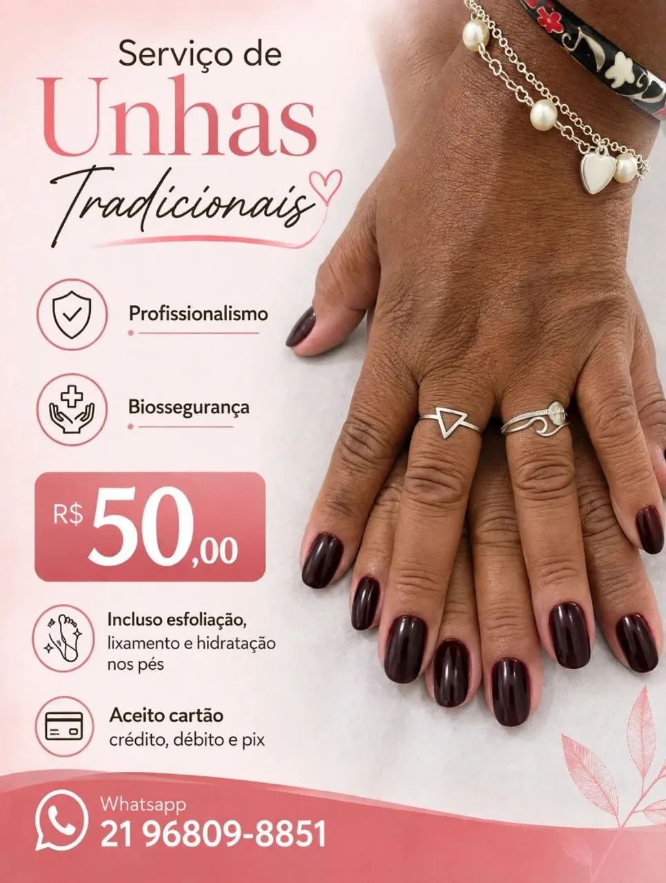 Unhas tradicionais 
