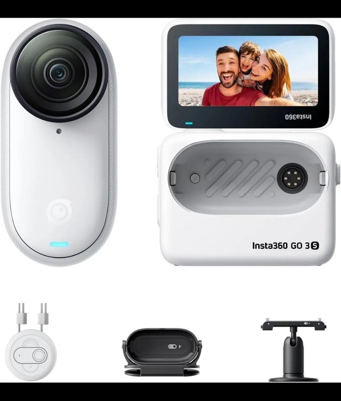 Câmera Insta360 Go 3 Standalone 2,7k 64gb - Foto 2